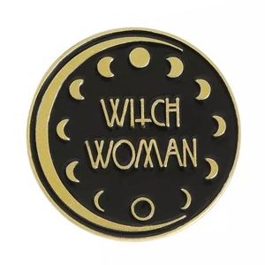 6/$30 Moon Phases Crescent Witch Woman Enamel Pin